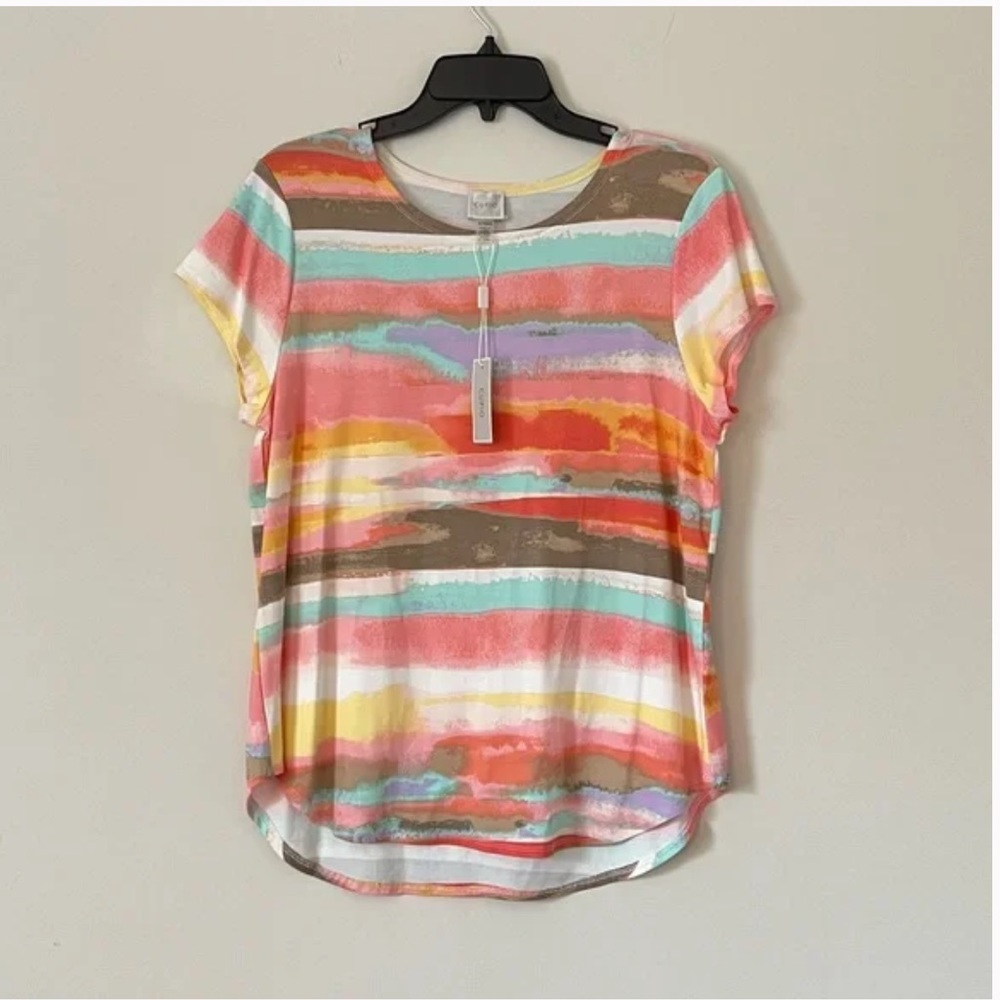 Cupio Short Sleeve T-Shirt rounded  Hem Shirt 🔥NWT🔥